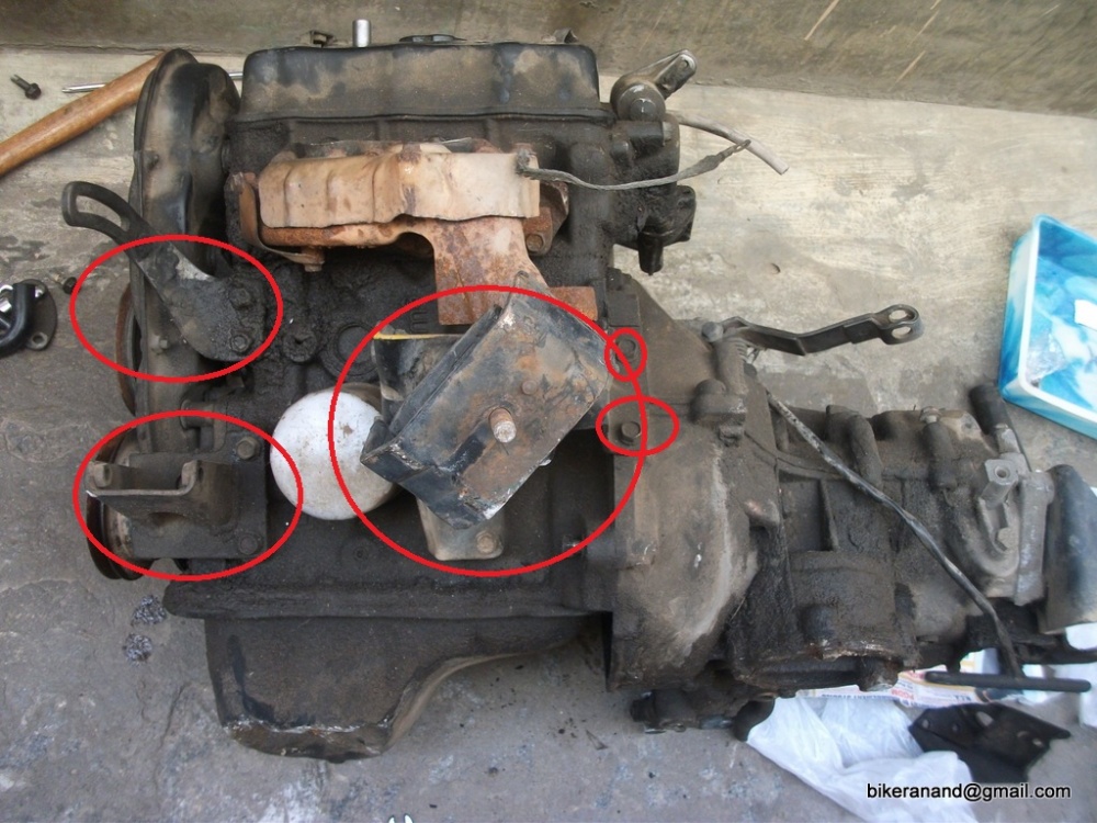 Maruti 800 engine store mount replacement