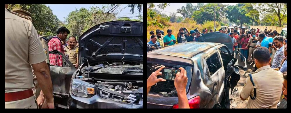 car fire, kannur.jpg