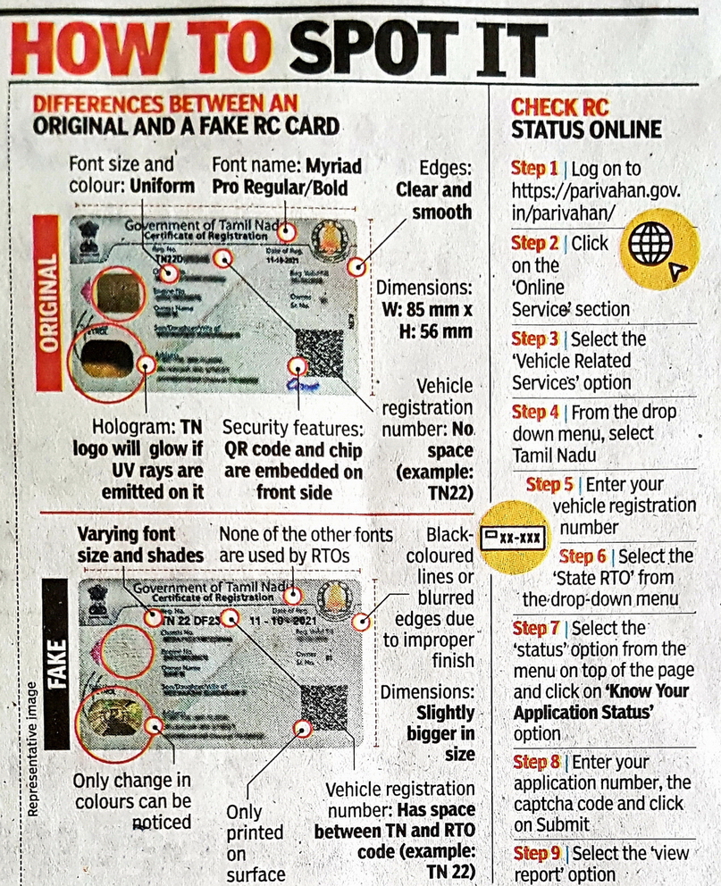 How To Find Rc Number Of Vehicle Online