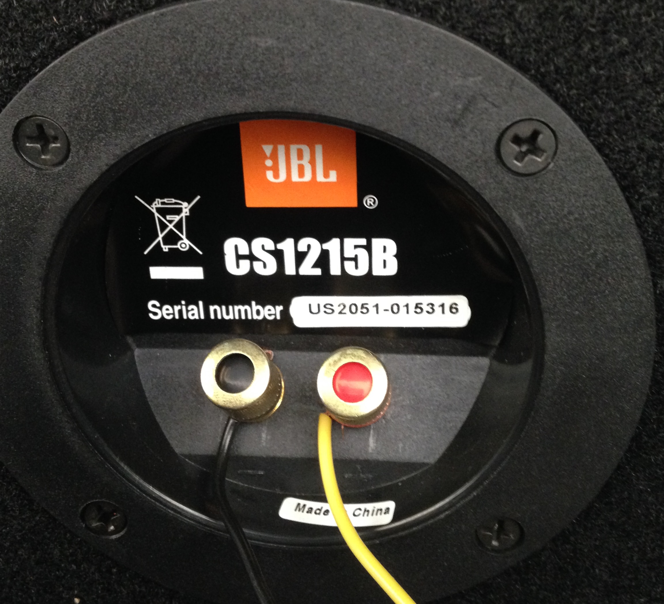 Where is the serial number on my jbl?