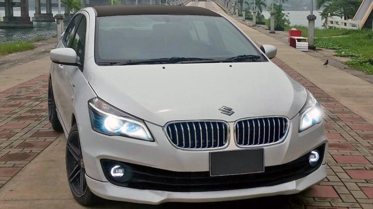 modified-maruti-suzuki-ciaz-white-bmw-front-three-ab6c.jpg