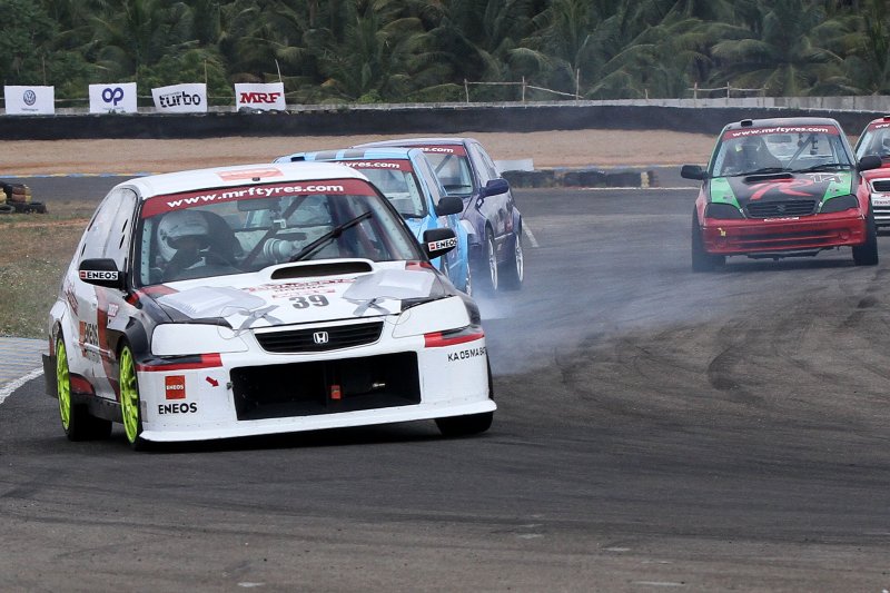 Deepak Paul Chinnappa (No.39), winner of two races in the Indian Touring Cars class (July 16).JPG