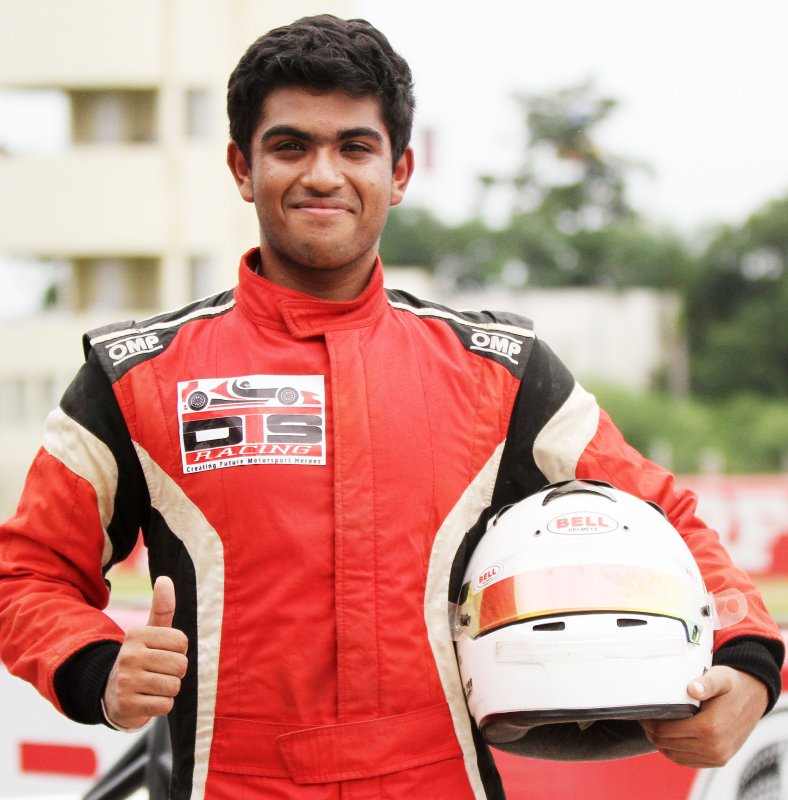 Arya Singh who won the Formula LGB 1300 championship (Sept 16).JPG