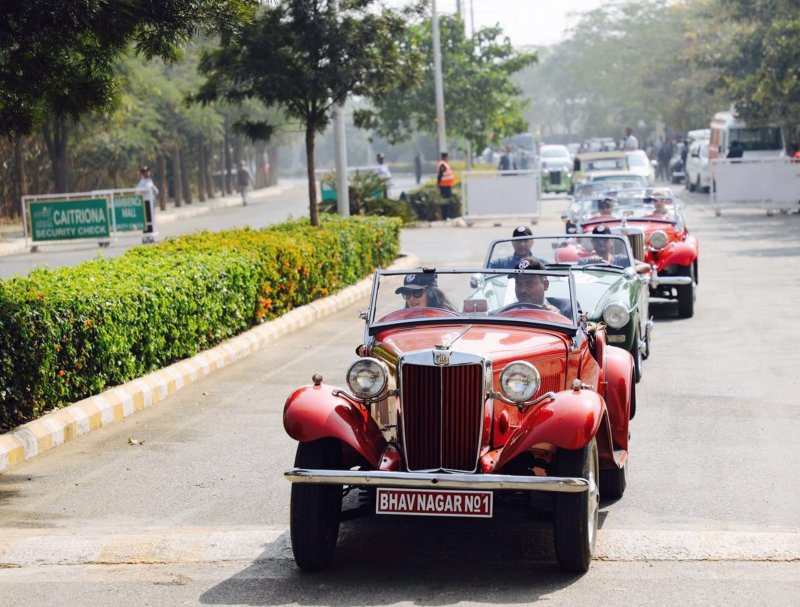 Indian MG Car Owners drive through Gurgaon at MG Owners Meet & Drive 1.jpeg