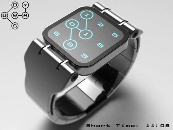 Subway watch concept displays the time like a subway map.jpg