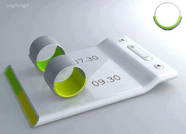 Couples alarm clock - Put the ring on your finger and it vibrates to wake you and not your partn.jpg