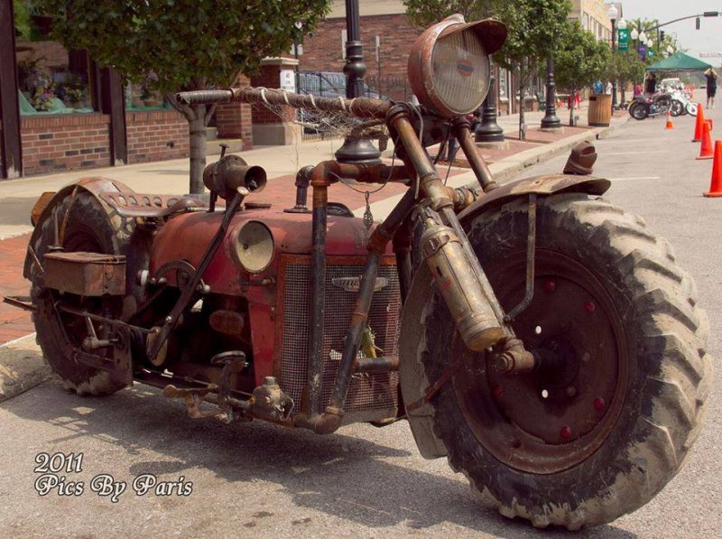 Tractor into a bike! pretty nice!.jpg