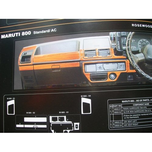 Maruti 800 deals dashboard parts