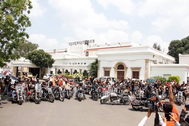 Harley-Davidson owners at Yashwant Club in Indore to celebrate the launch of Tiger Harley-Davids.jpg